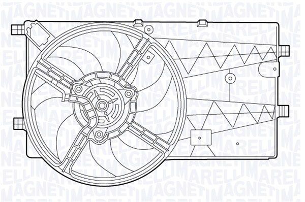 MAGNETI MARELLI Вентилятор, охлаждение двигателя 069422554010